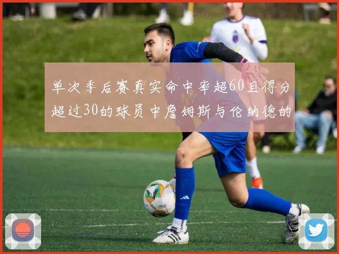 单次季后赛真实命中率超60且得分超过30的球员中詹姆斯与伦纳德的传奇表现